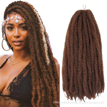 Afro Kinky Marley Braids Hair Soft Crochet Braids Hair Extensions For Women Synthetic Long Ombre Marley Hair